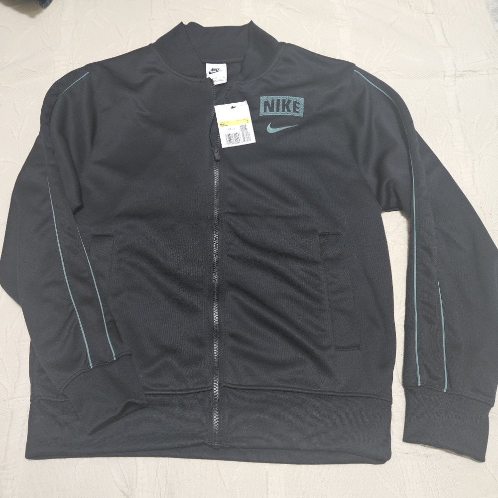 Nike Black Jacket with Teal Details